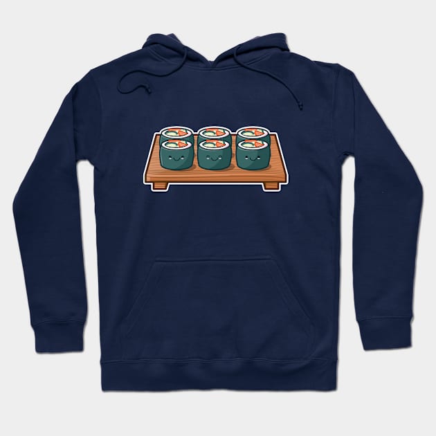 Sushi Rolls Hoodie by Hixon House